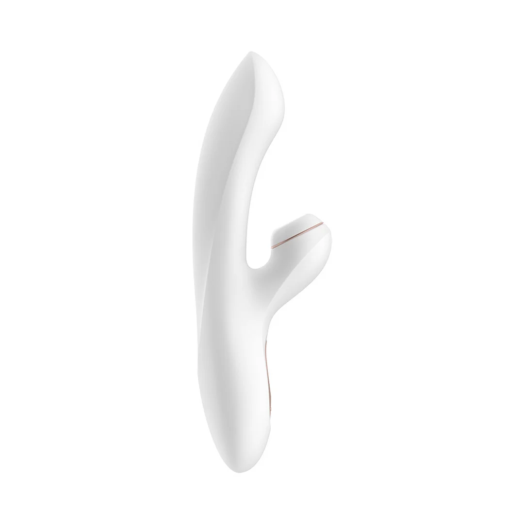 Vibrador para el punto G Satisfyer con 11 modos de ondas de presión – blanco y oro rosa - Imagen 4