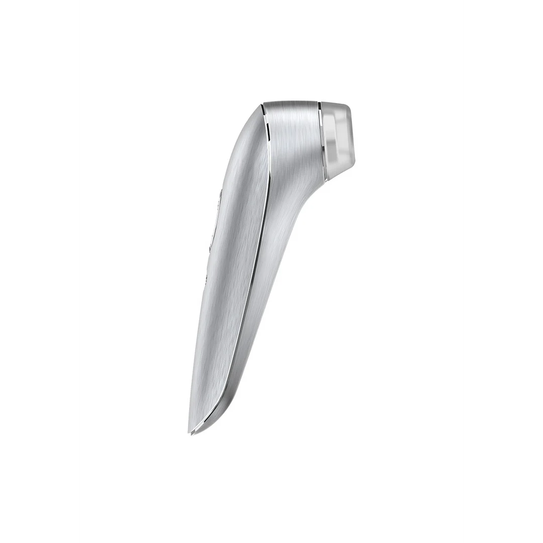 Satisfyer High Fashion estimulador de succión de aire y vibrador plateado - Imagen 5