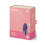 Vibrador Satisfyer Lay-on con silicona ultrasuave – violeta y latón