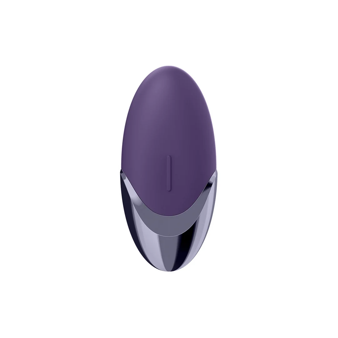 Vibrador Satisfyer Lay-on con silicona ultrasuave – violeta y latón - Imagen 2