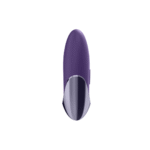 Vibrador Satisfyer Lay-on con silicona ultrasuave – violeta y latón - Imagen 3