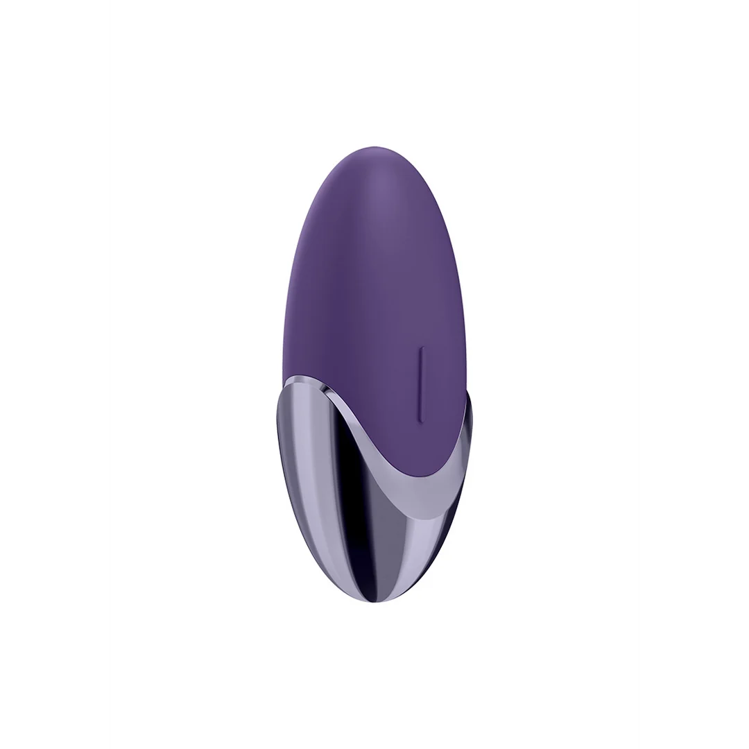 Vibrador Satisfyer Lay-on con silicona ultrasuave – violeta y latón - Imagen 5