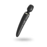 Vibrador tipo varita Satisfyer para masajes de cuerpo completo, Satisfyer negro y dorado - Imagen 3