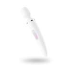 Vibrador tipo varita Satisfyer para masajes de cuerpo completo, Satisfyer negro y dorado - Imagen 7