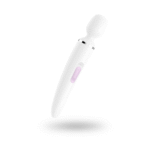 Vibrador tipo varita Satisfyer para masajes de cuerpo completo, Satisfyer negro y dorado - Imagen 8