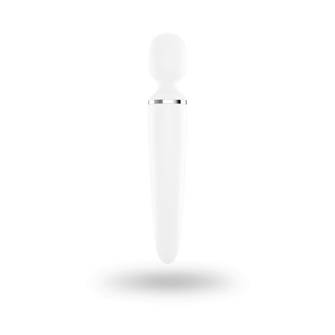 Vibrador tipo varita Satisfyer para masajes de cuerpo completo, Satisfyer negro y dorado - Imagen 9