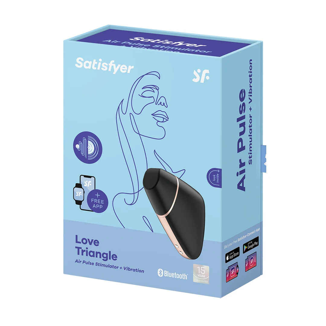 Satisfyer Vibrador de clítoris con tecnología de pulsaciones de aire – Love Triangle - Imagen 7