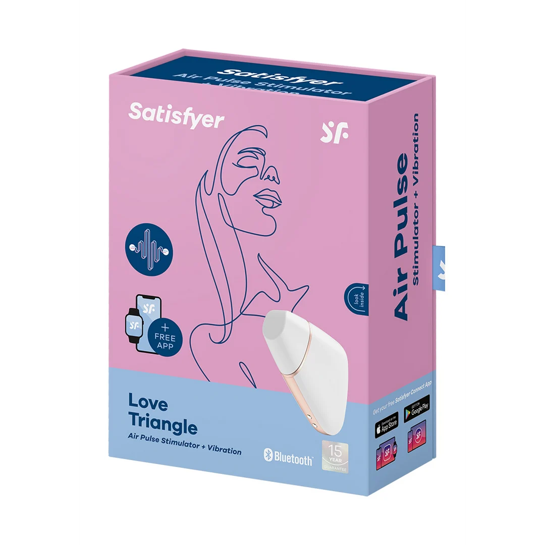 Satisfyer Vibrador de clítoris con tecnología de pulsaciones de aire – Love Triangle - Imagen 14