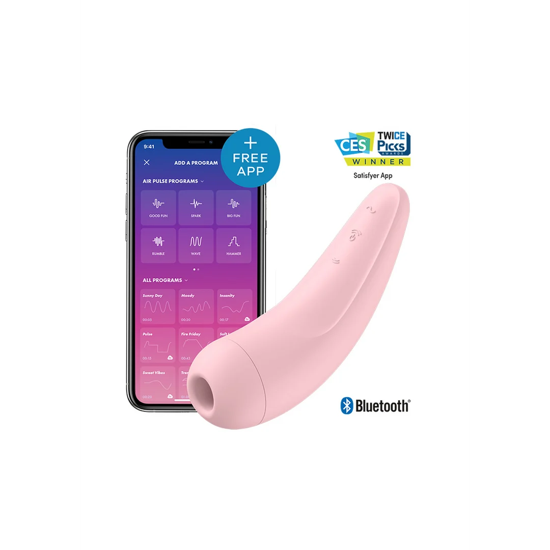 Satisfyer Vibrador de clítoris con estimulación por ondas de aire Curvy 2Plus - Imagen 5