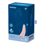 Satisfyer Vibrador de clítoris con estimulación por ondas de aire Curvy 2Plus