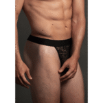 Tanga de encaje con un atractivo efecto transparente y ajuste elástico para tus curvas – LIN - Imagen 2