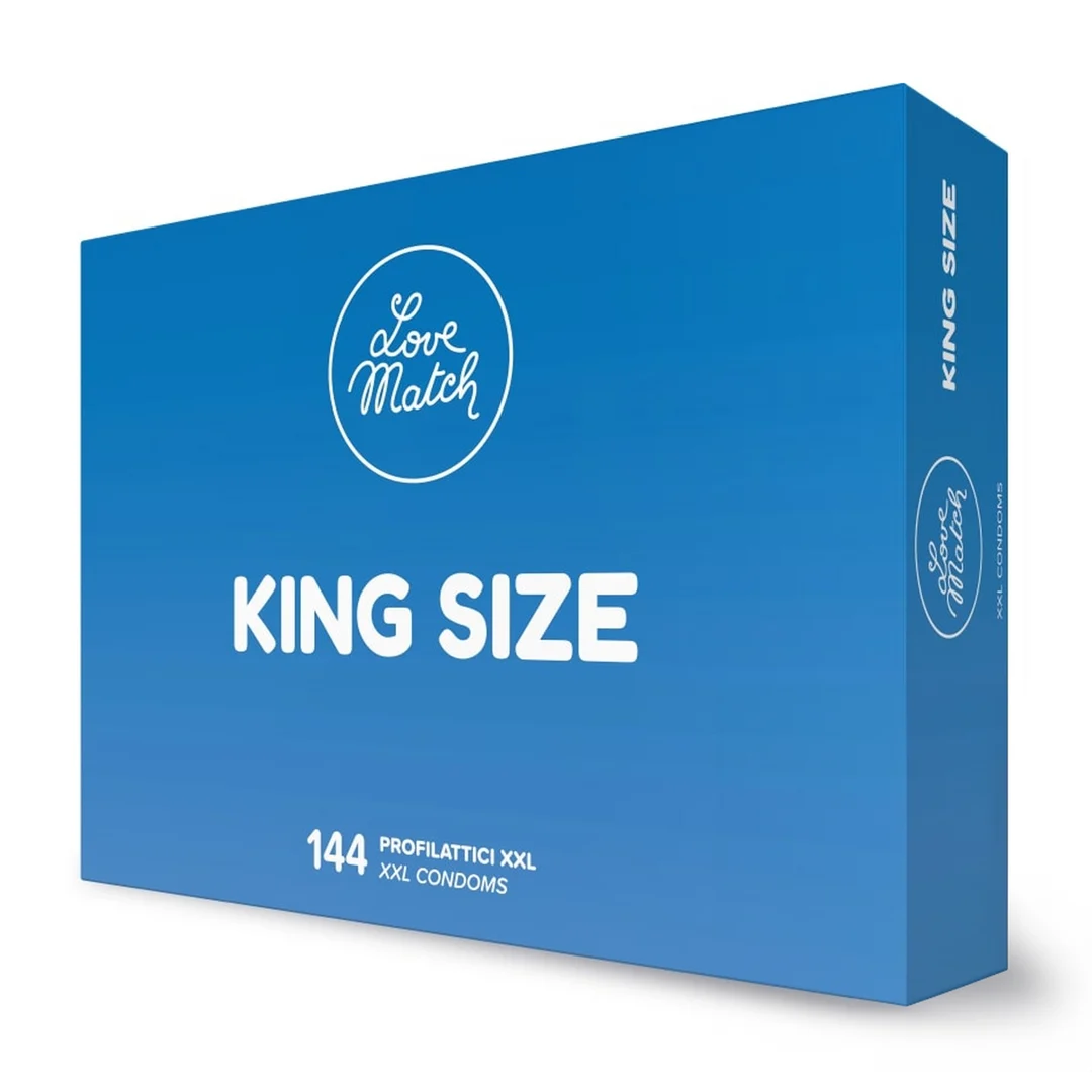 Preservativos King Size, 144 unidades, Love Match - Imagen 1