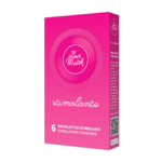 Preservativos con estrías y puntos, 6 unidades, Love Match Stimolante