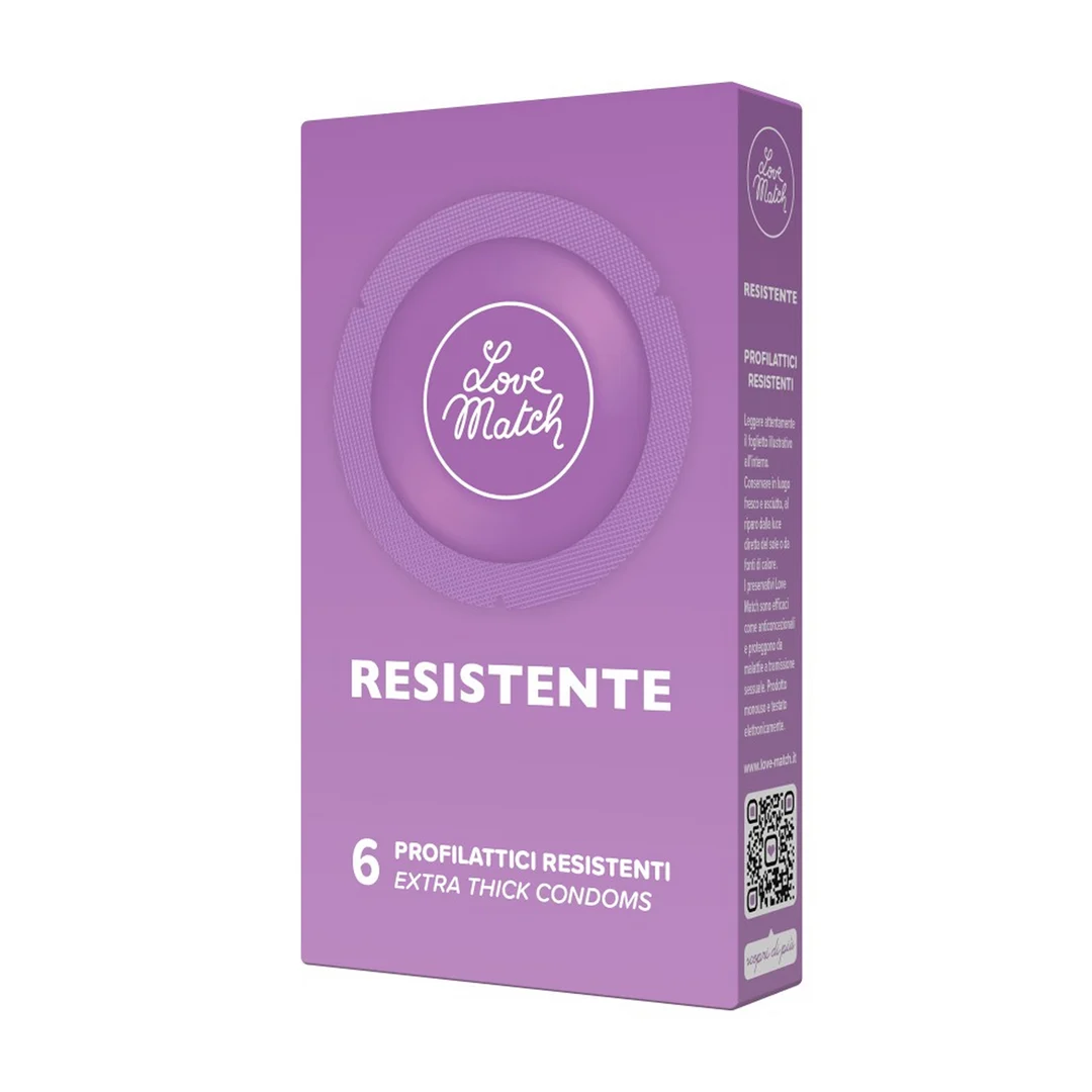 Condones resistentes 6 unidades Love Match - Imagen 1