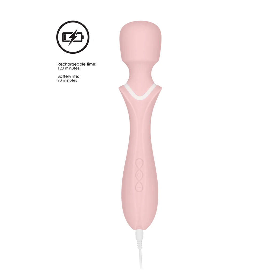 Vibrador tipo wand con 10 modos y cabezal flexible – Loveline by Shots - Imagen 5