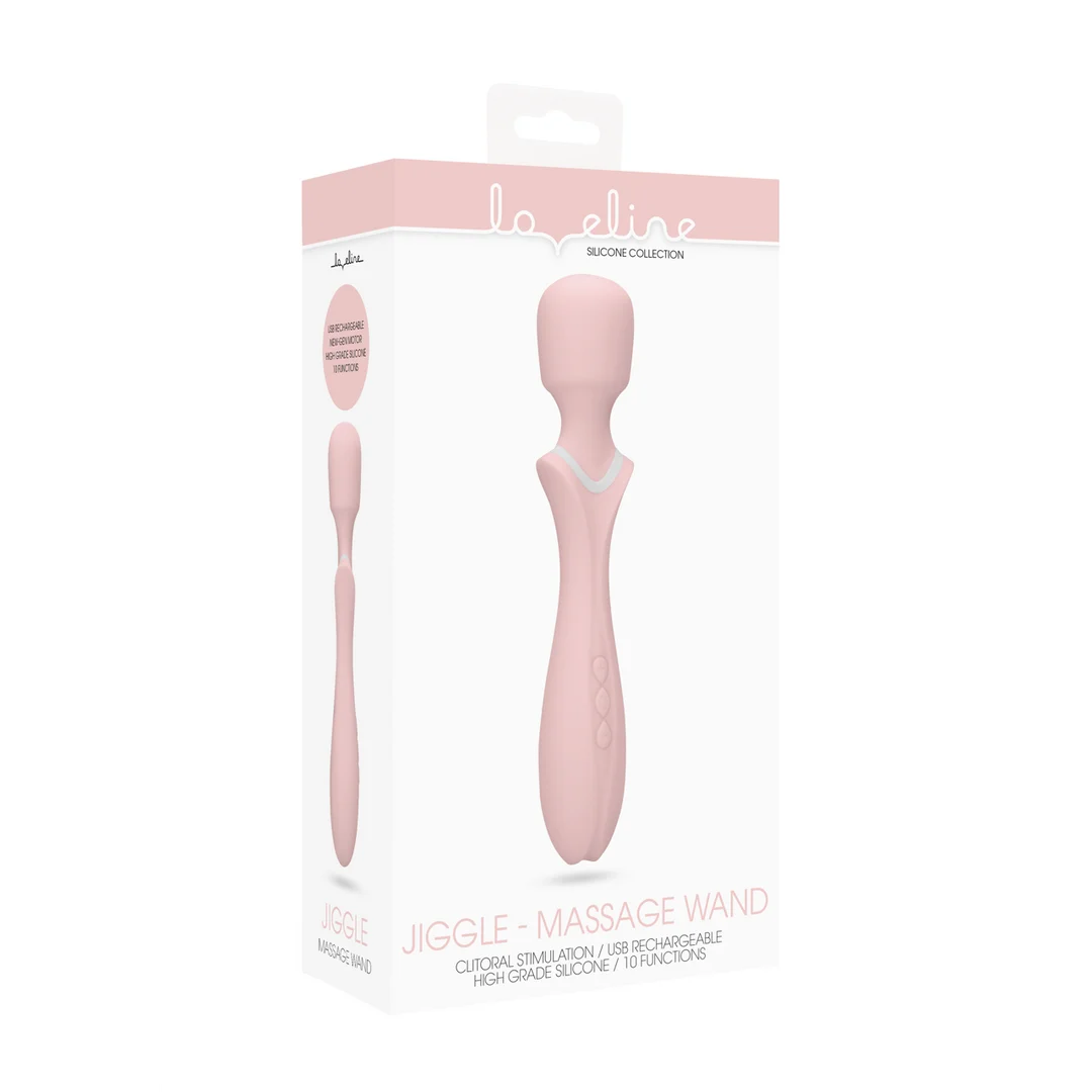 Vibrador tipo wand con 10 modos y cabezal flexible – Loveline by Shots - Imagen 1