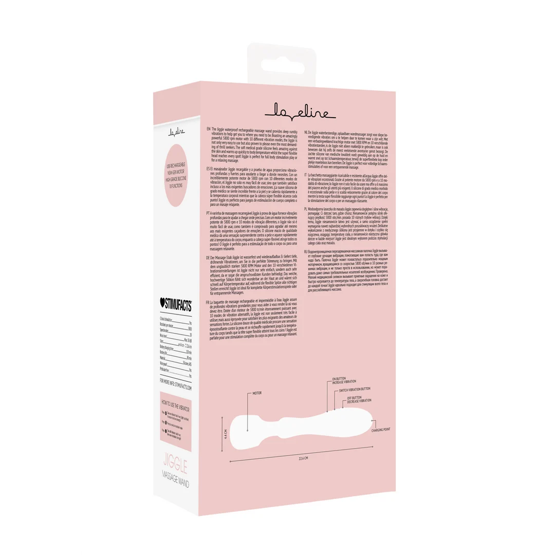 Vibrador tipo wand con 10 modos y cabezal flexible – Loveline by Shots - Imagen 2