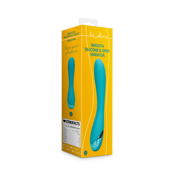 Vibrador Loveline de silicona lisa para el punto G