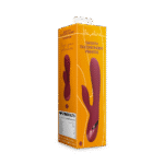 Vibrador tipo rabbit Loveline en cereza oscura