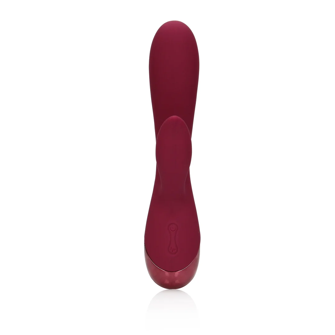 Vibrador tipo rabbit Loveline en cereza oscura - Imagen 4