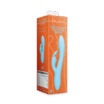 Vibrador de conejo de silicona estriada Loveline