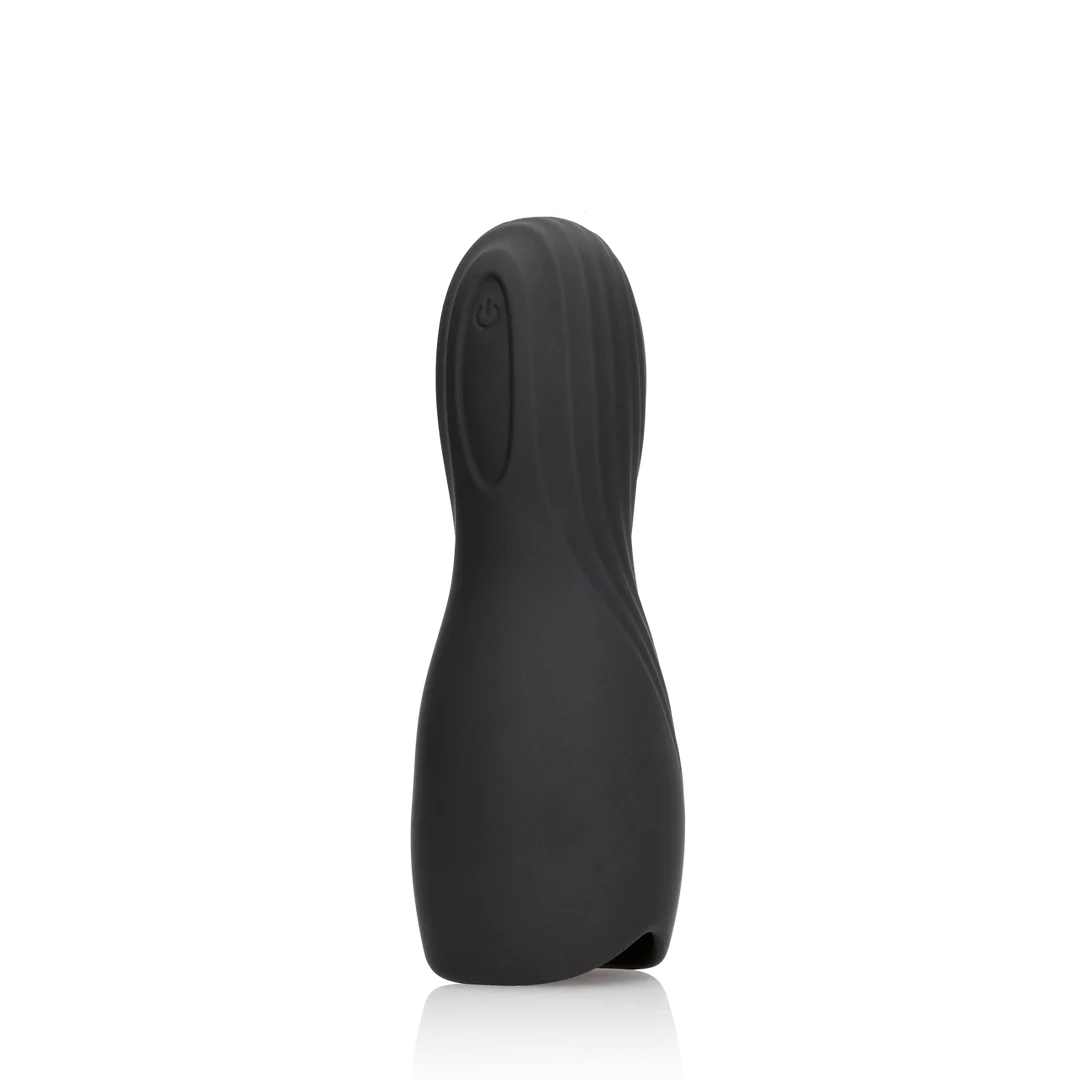 Funda masturbadora vibratoria Loveline Lakritz negra - Imagen 6