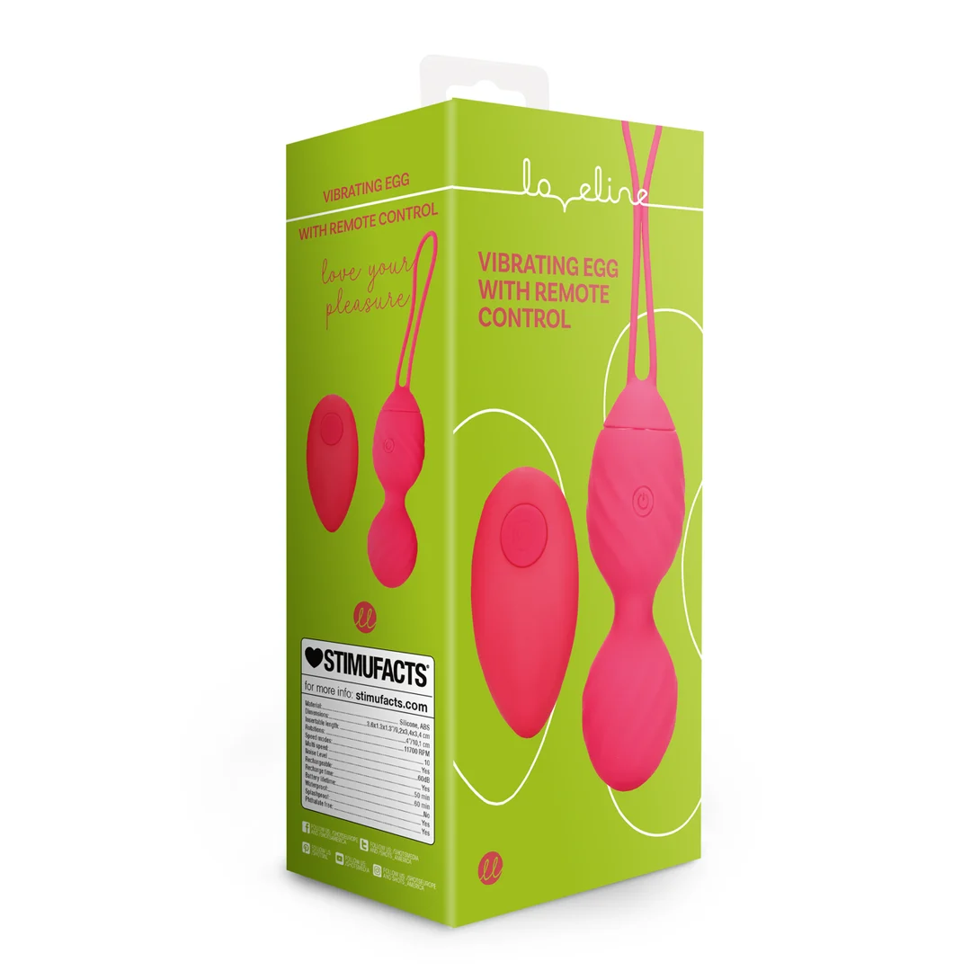 Huevo vibrador Loveline con mando a distancia - Imagen 1