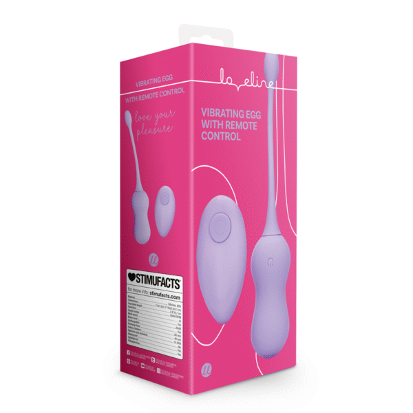 Huevo vibrador Loveline Violet Harmony con mando a distancia