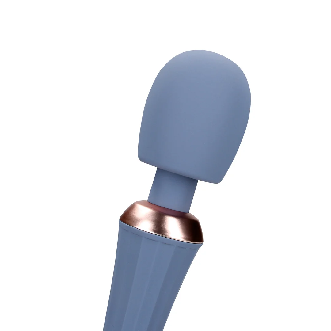 Vibrador tipo wand con mango silencioso para un control cómodo, Blue Nova, Loveline by Shots - Imagen 12