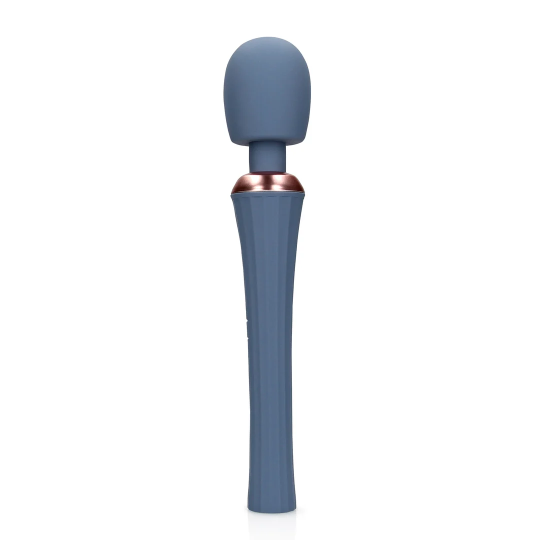 Vibrador tipo wand con mango silencioso para un control cómodo, Blue Nova, Loveline by Shots - Imagen 10