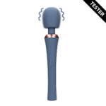 Vibrador tipo wand con mango silencioso para un control cómodo, Blue Nova, Loveline by Shots - Imagen 6