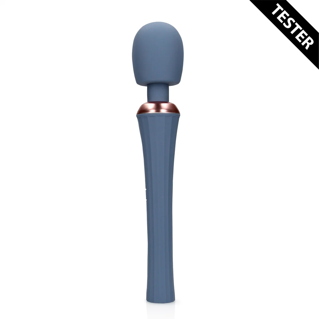Vibrador tipo wand con mango silencioso para un control cómodo, Blue Nova, Loveline by Shots - Imagen 1