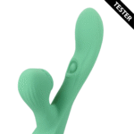 Vibrador dúo con ondas de aire pulsantes – Tester (naam) Loveline by Shots - Imagen 3