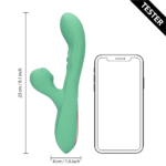 Vibrador dúo con ondas de aire pulsantes – Tester (naam) Loveline by Shots - Imagen 5