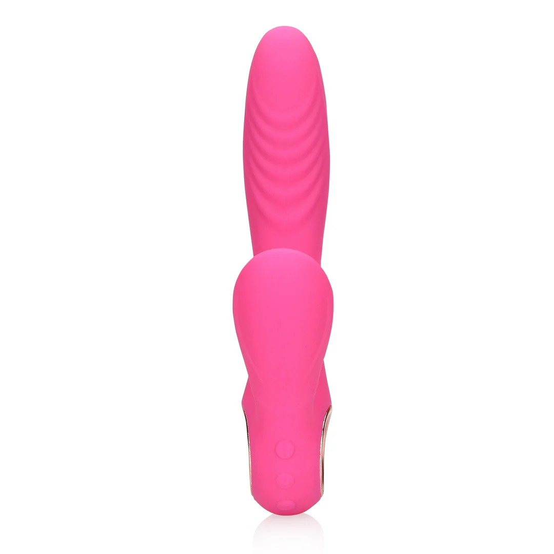 Vibrador rabbit – lengua en movimiento y función de calor – Loveline by Shots Exuberant Pink Loveline by Shots - Imagen 10