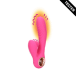 Vibrador rabbit – lengua en movimiento y función de calor – Loveline by Shots Exuberant Pink Loveline by Shots - Imagen 6