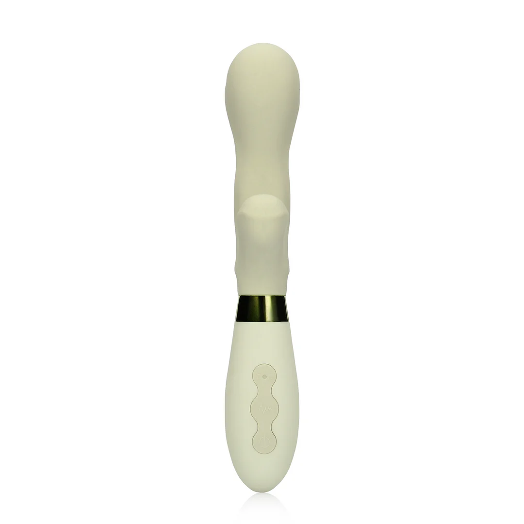 Vibrador rabbit de silicona Loveline Misty Green - Imagen 4