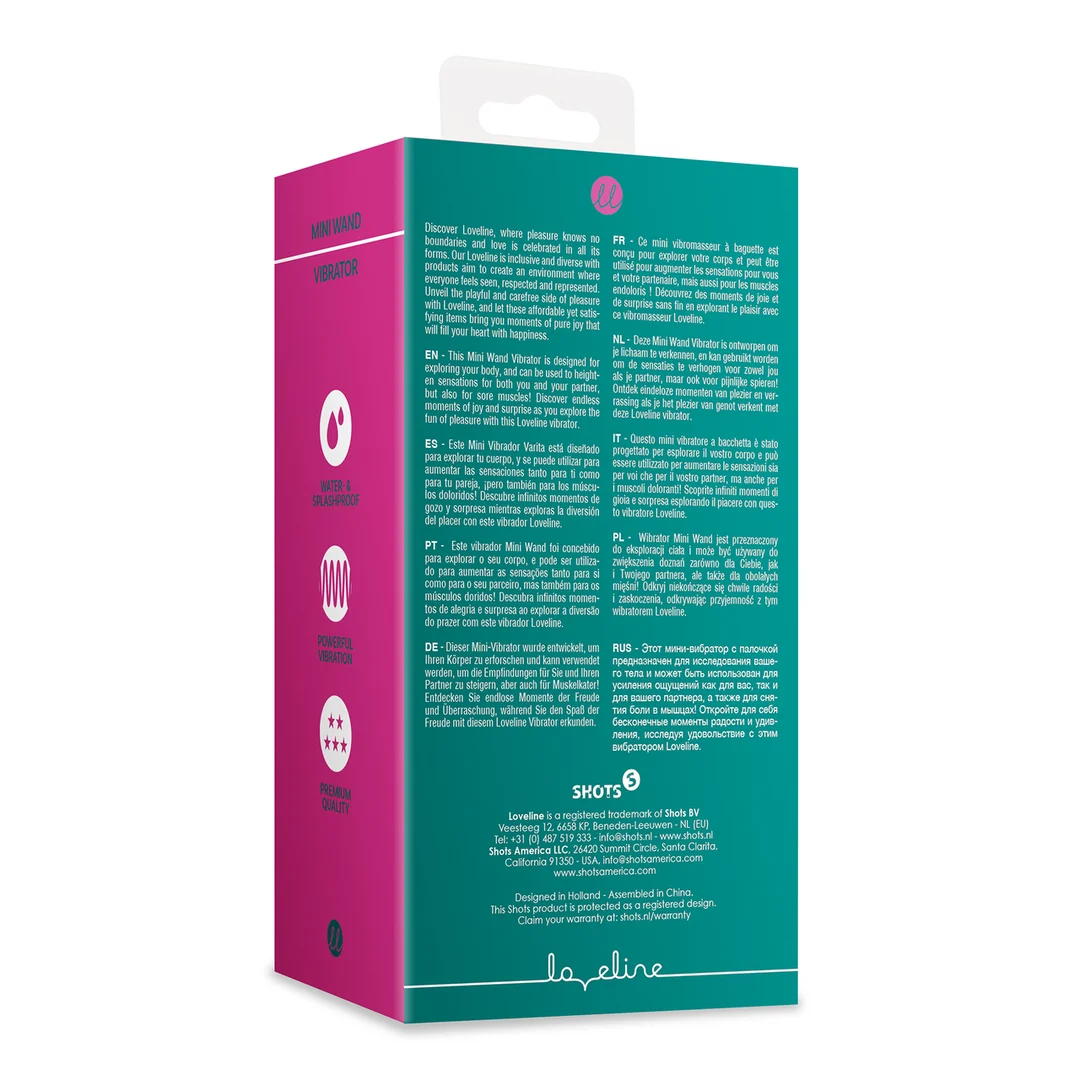 Loveline Mini Wand Vibrator Ancient Sea - Imagen 2