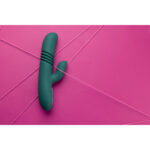 Vibrador rabbit Loveline con movimiento de empuje Ancient Sea - Imagen 6