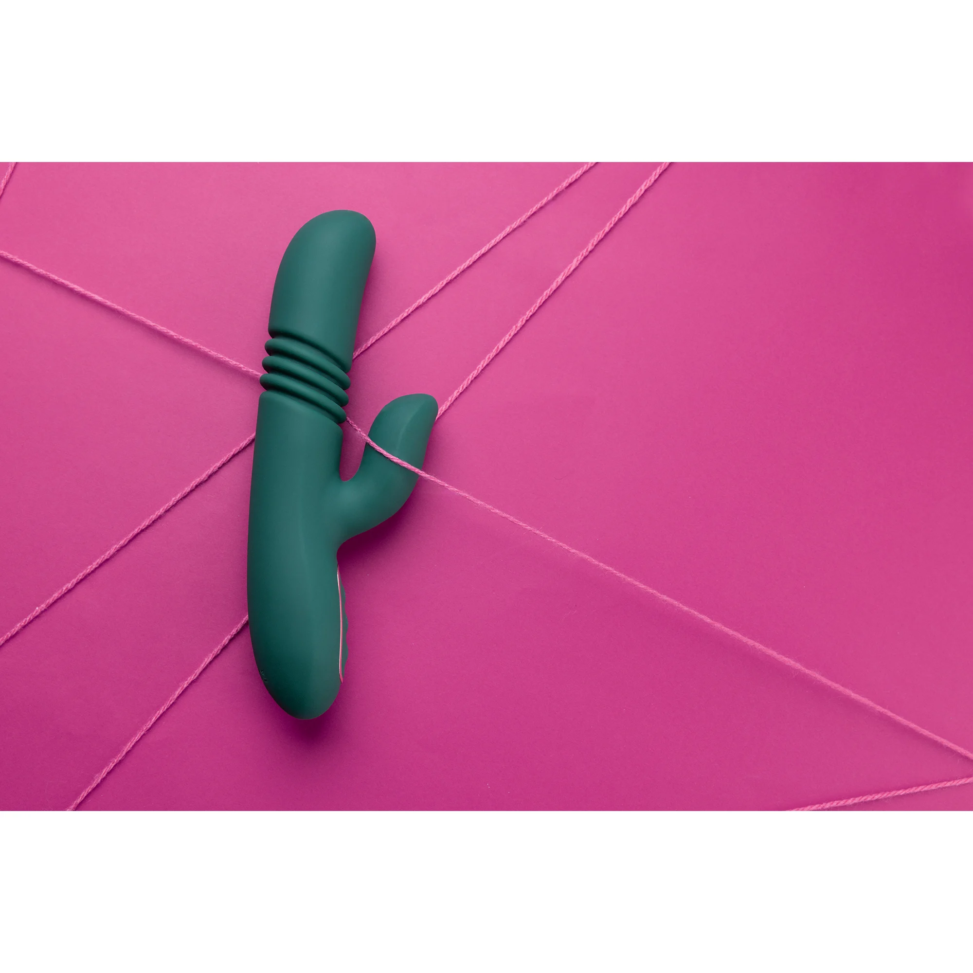 Vibrador rabbit Loveline con movimiento de empuje Ancient Sea - Imagen 6