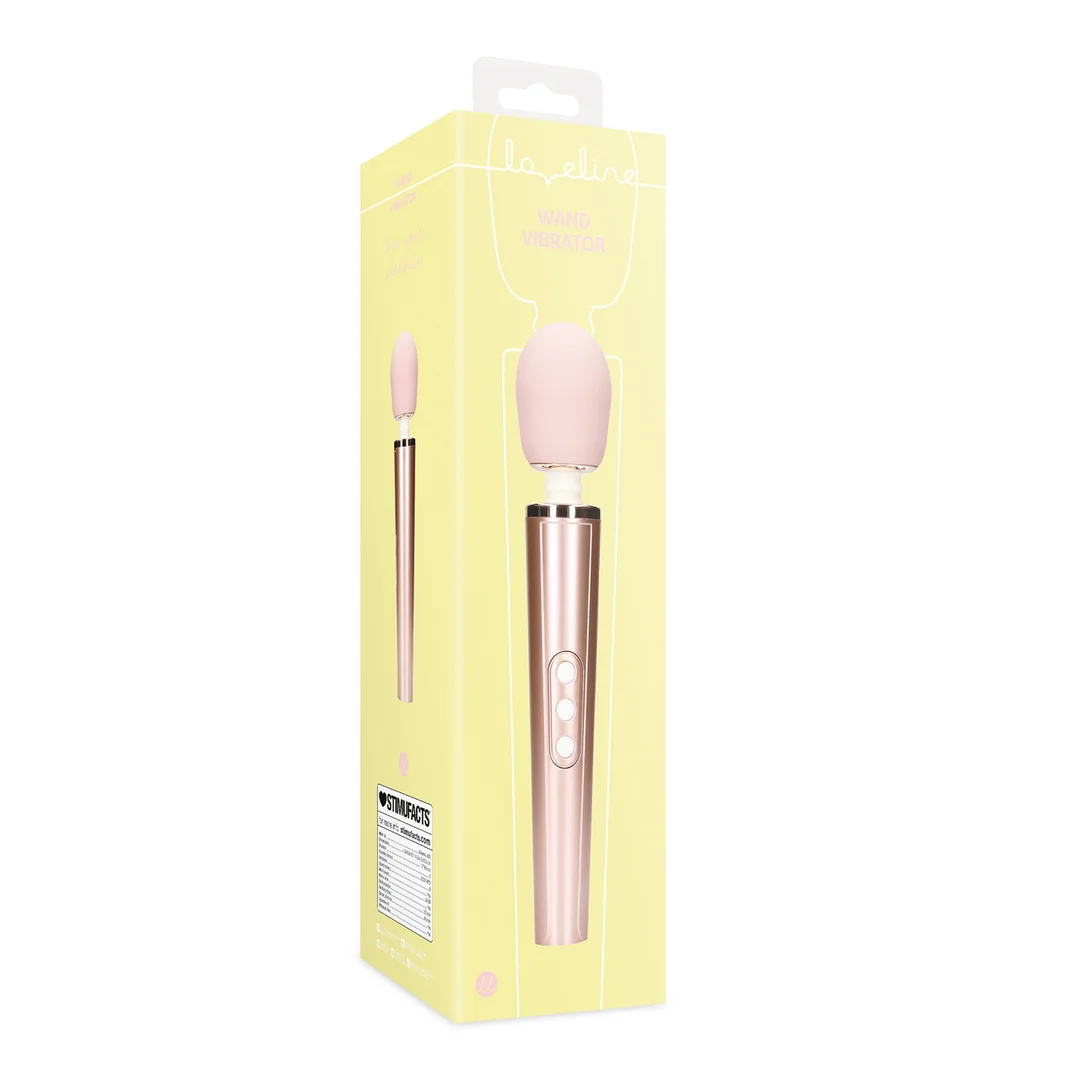 Vibrador de varita Loveline rosa - Imagen 1