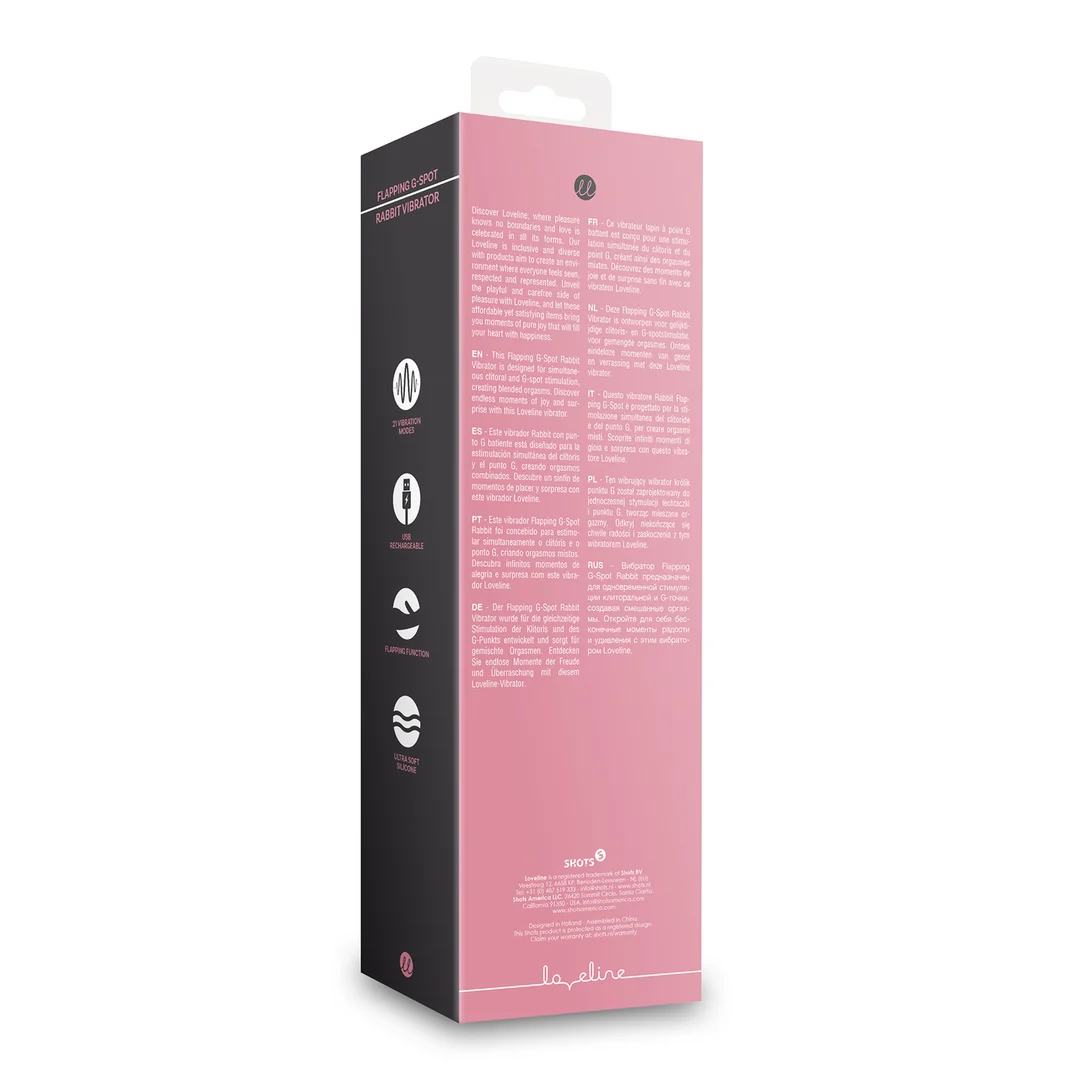 Vibrador de punto G con función de aleteo – Tester Loveline by Shots - Imagen 8