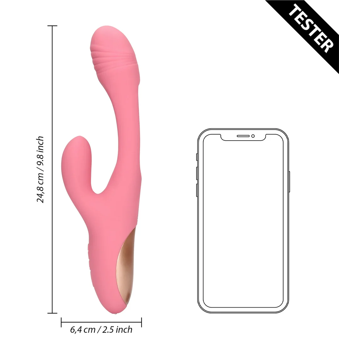Vibrador de punto G con función de aleteo – Tester Loveline by Shots - Imagen 5