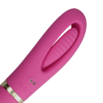 Vibrador de doble extremo Loveline con aleteo y punto G, rosa - Imagen 6