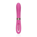 Vibrador de doble extremo Loveline con aleteo y punto G, rosa - Imagen 4