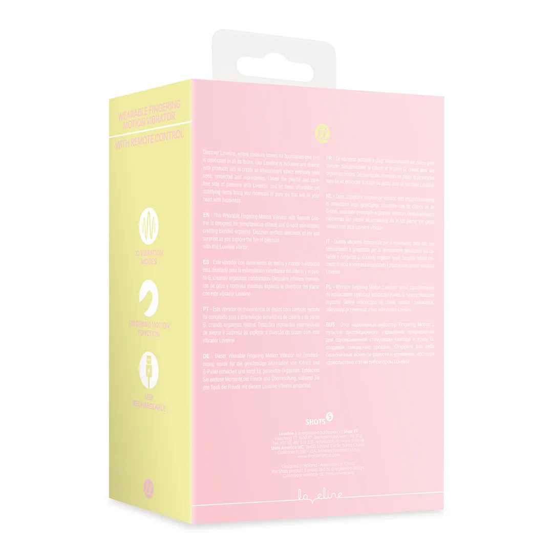 Loveline Cherry Chiffon vibrador para el dedo - Imagen 2