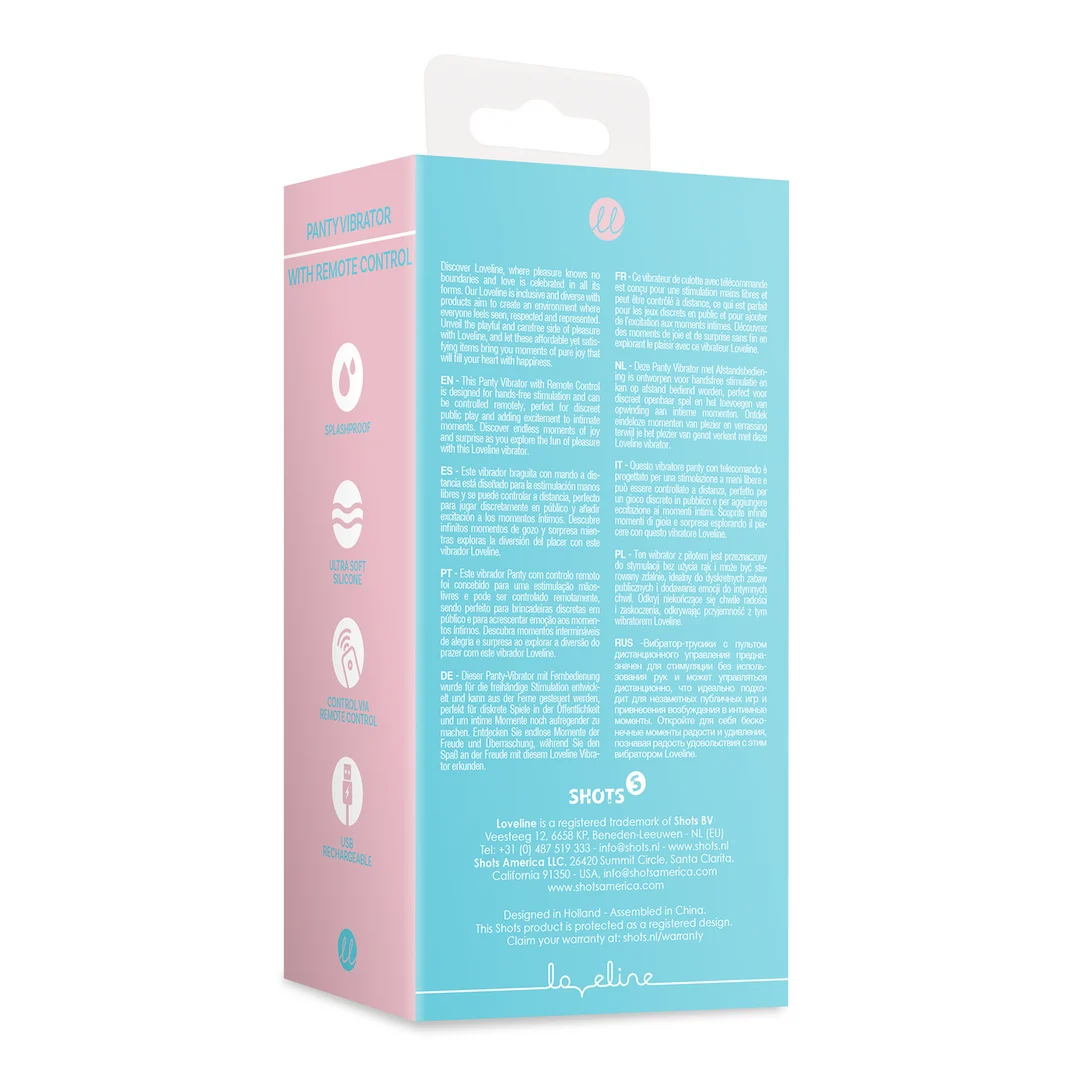 Vibrador para bragas Loveline con mando a distancia - Imagen 2