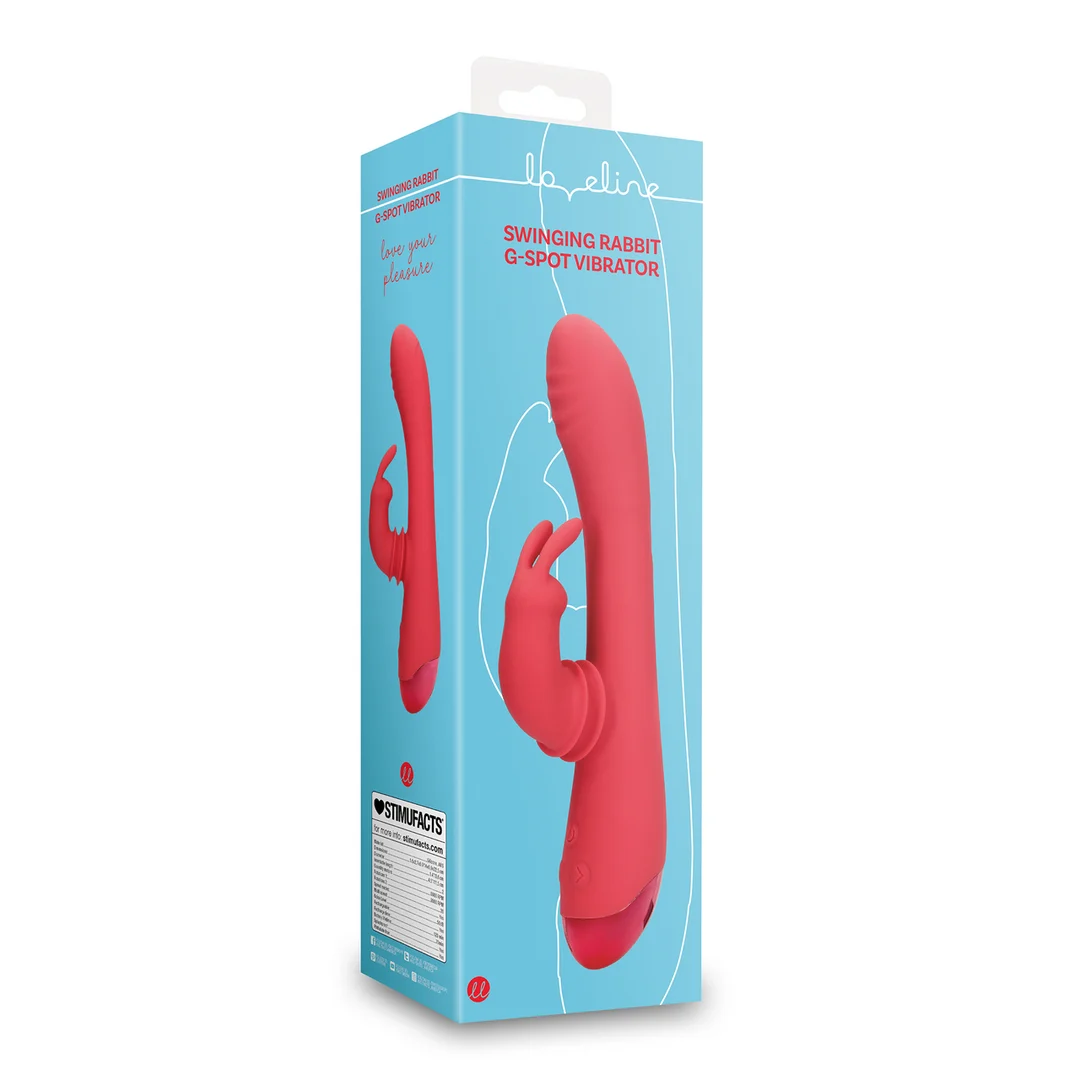 Vibrador tipo rabbit con función oscilante – Loveline by Shots Brighto Rojo Loveline by Shots - Imagen 7