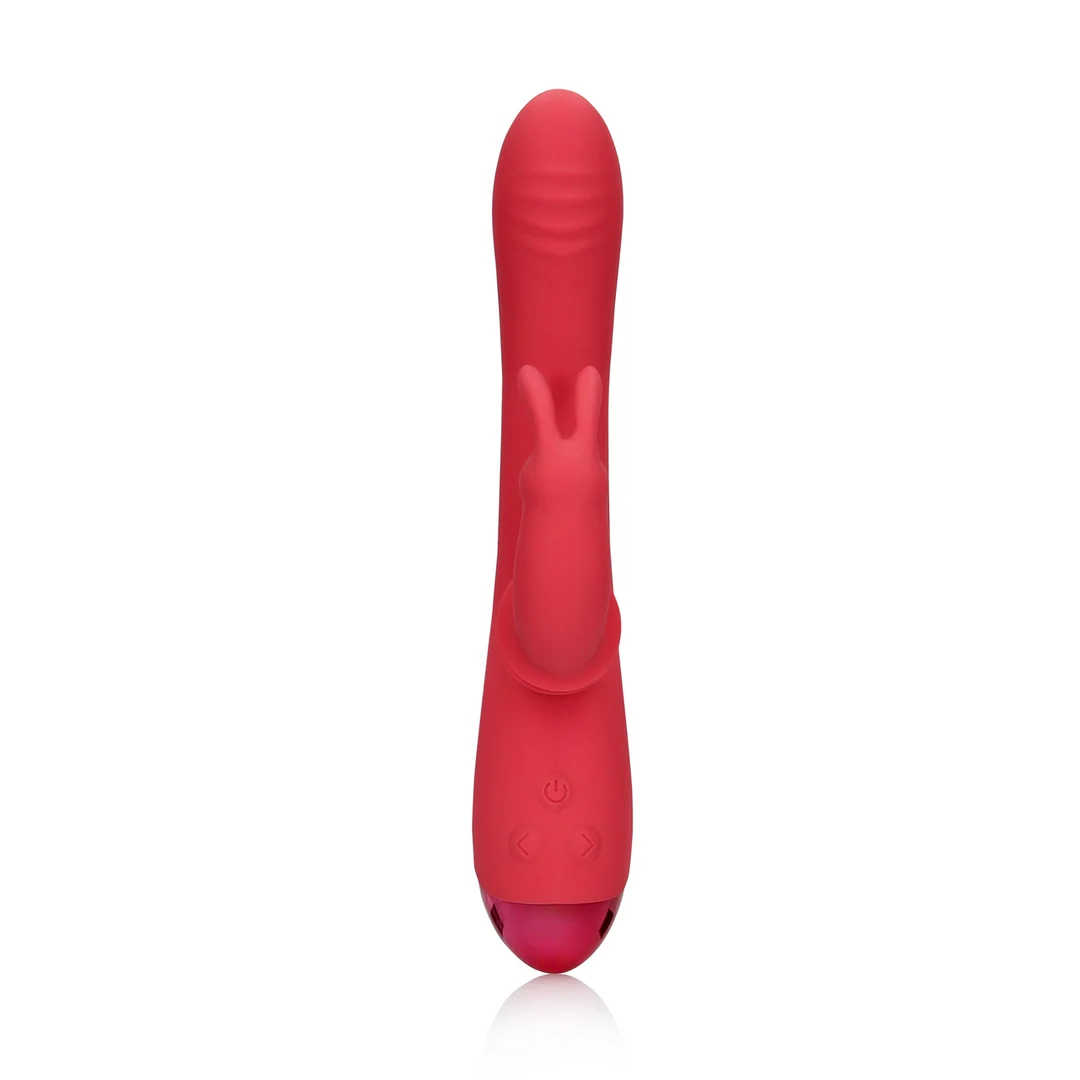 Vibrador tipo rabbit con función oscilante – Loveline by Shots Brighto Rojo Loveline by Shots - Imagen 10