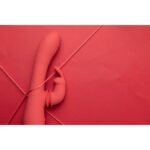 Vibrador tipo rabbit con función oscilante – Loveline by Shots Brighto Rojo Loveline by Shots - Imagen 12